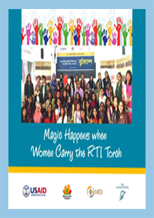 A comparative assessment of women’s access to information showed that women in fact do not access information with the same facility as men. As a pilot initiative to address the issue, MRDI, with the support of The Carter Center organized a weeklong boot camp involving young women from different educational institutions where they were empowered with the tools of right to information and its power to change their lives. This publication is a brief account of the initiative with a number of success stories.